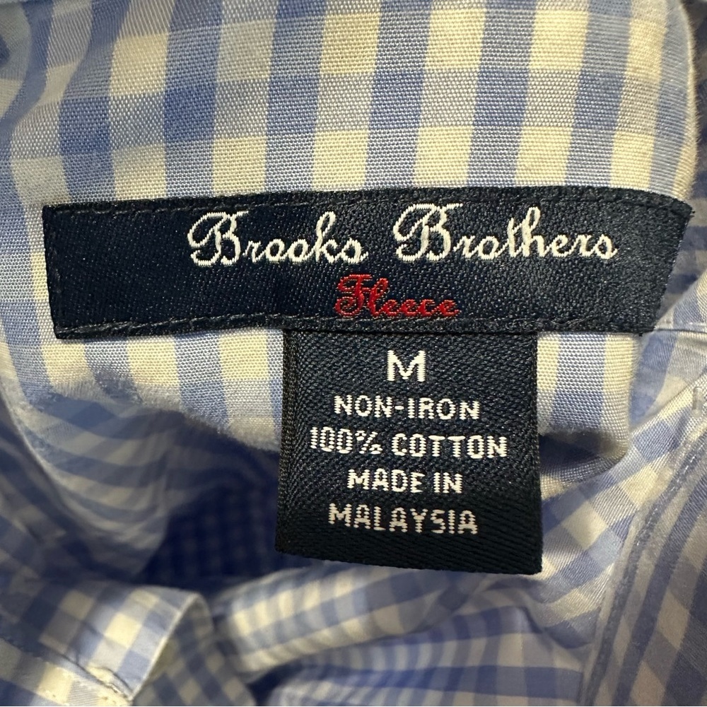 Brooks Brothers boys blue and white button up med - Picture 6 of 9
